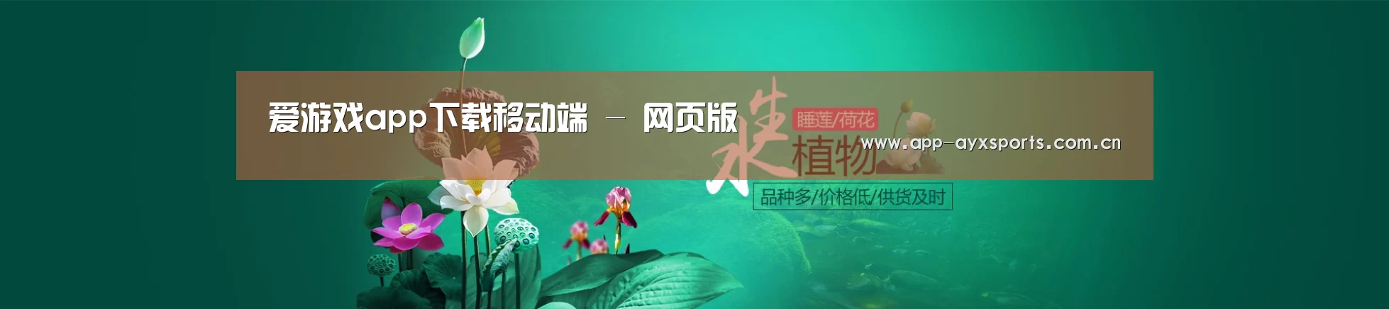 鲜花水草花卉网站模板